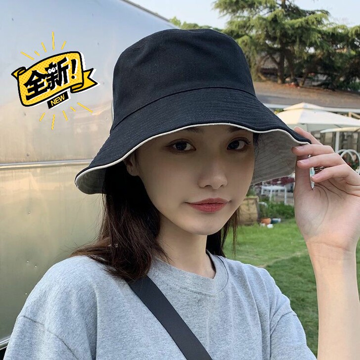 【特价22.9包邮】渔夫帽女夏小头围双面可...