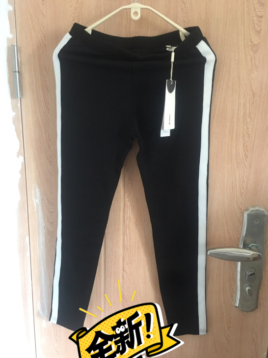 布意坊黑色薄款裤子m码，全新带吊牌，面料超...