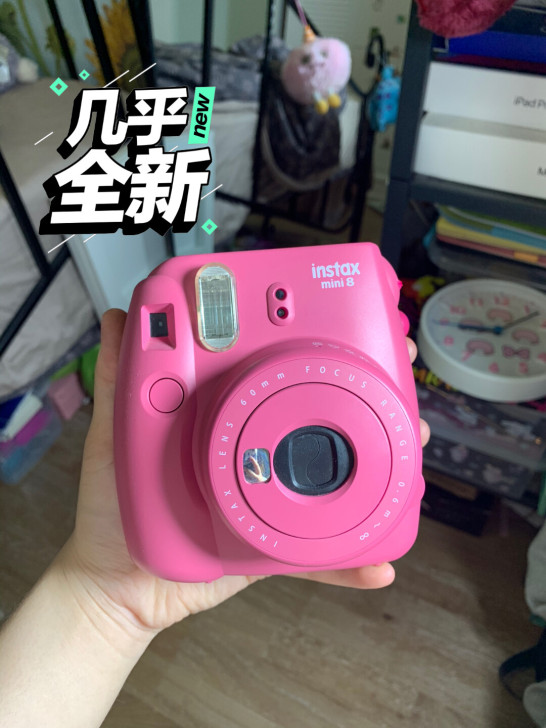 富士拍立得mini8九新 玫红色 我记得这...