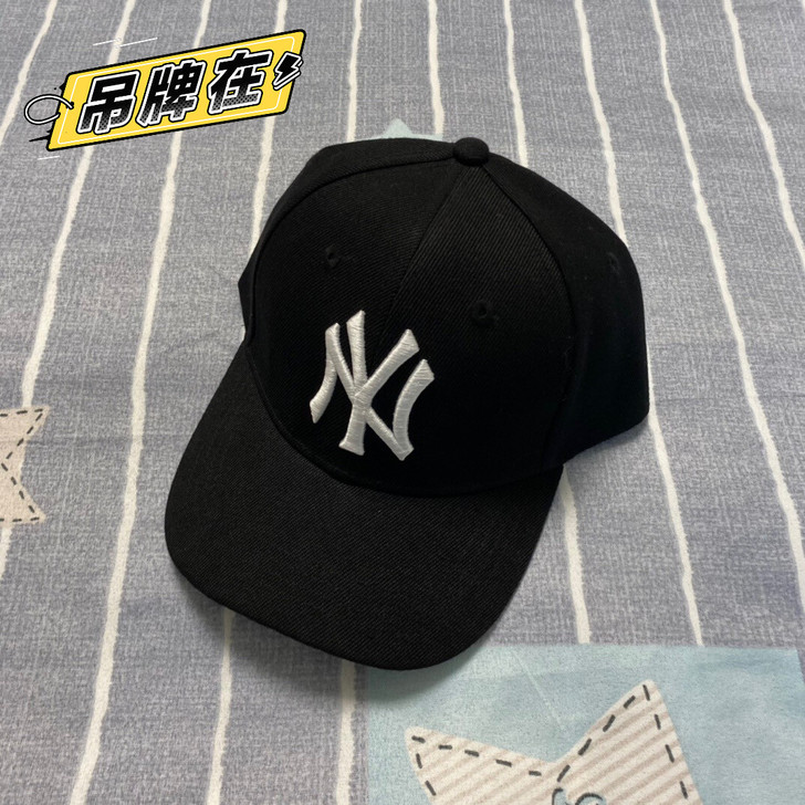韩国MBL棒球帽NY洋基队黑白经典鸭舌帽男...