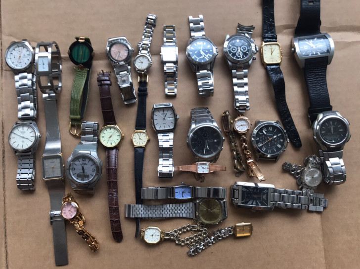 日本中古手表，卡西欧，精工，西铁城，没电了...