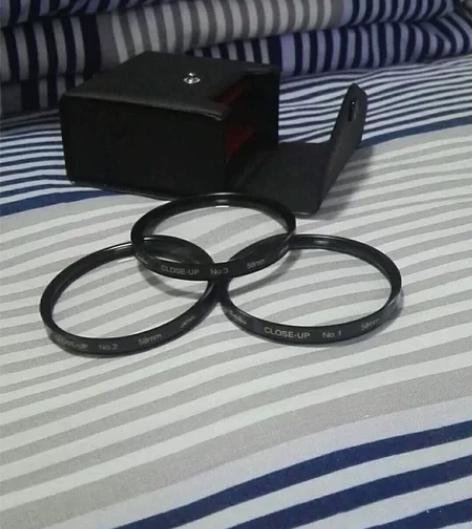 58mm日本肯高近摄镜，三片装。 可旋转安...