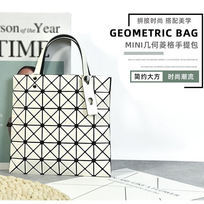 镭射包2021新款菱形包包女时尚手提包几何...