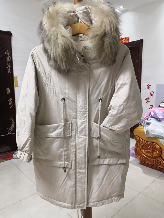 中长款羽绒服女！白鸭绒！身高大概160到1...