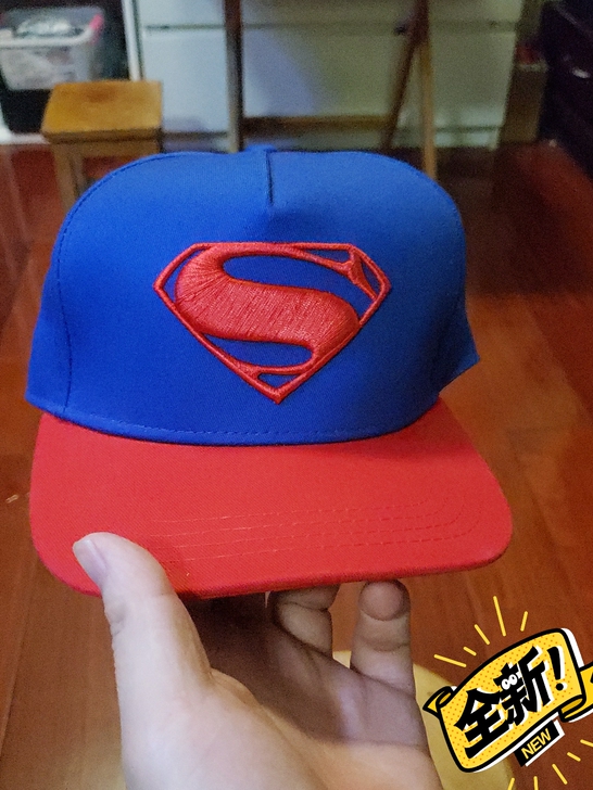 外贸新品超人时尚街头帽子成人个性平沿帽感兴...