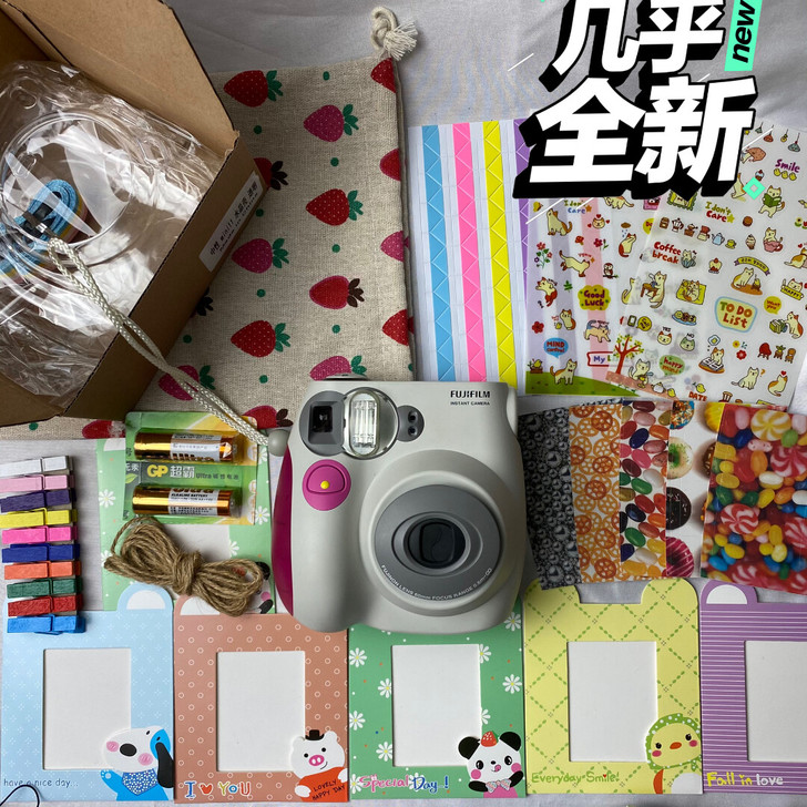 富士拍立得mini7s 粉色成色如图 99新