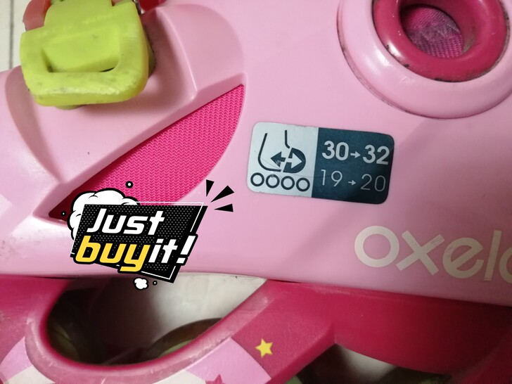 儿童旱冰鞋，迪卡侬自有品牌。两双，具体尺寸...