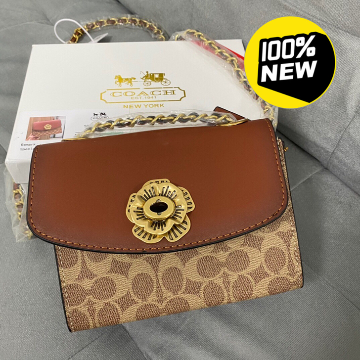 COACH/蔻驰 专柜新款奥莱款山茶花Pa...