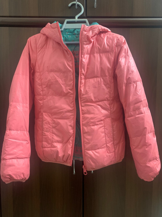 真维斯 羽绒服女 可双面穿 非常保暖 s码...