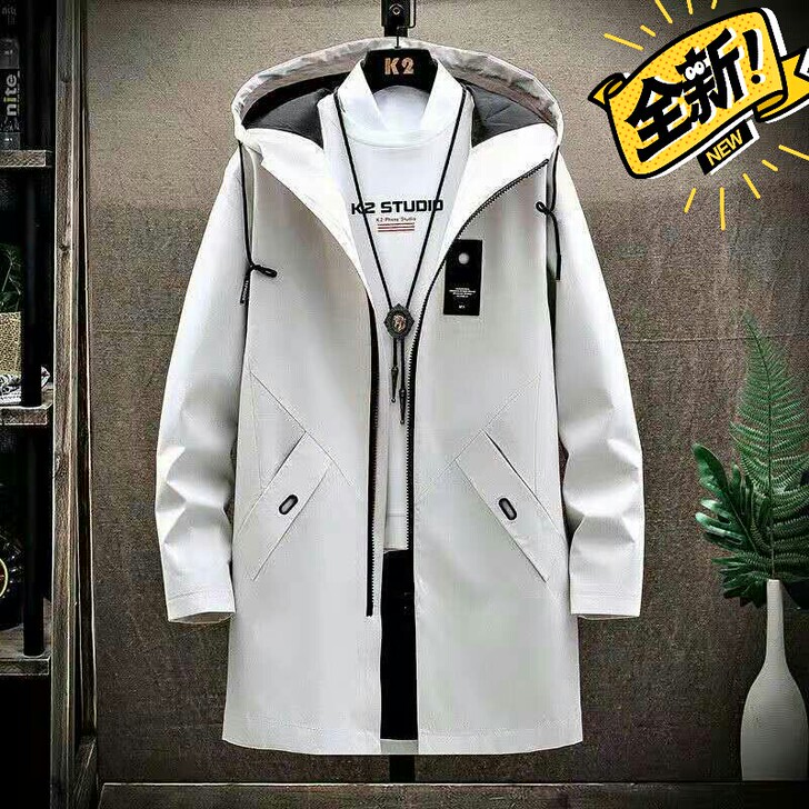 低价包邮中长款夹克男士风衣春秋款韩版男士上衣