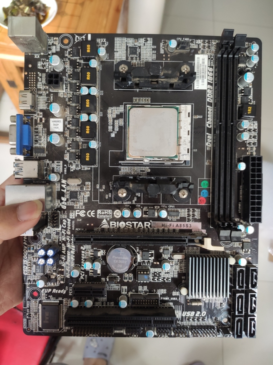 主板cpu，映泰a85主板加750k是四核...