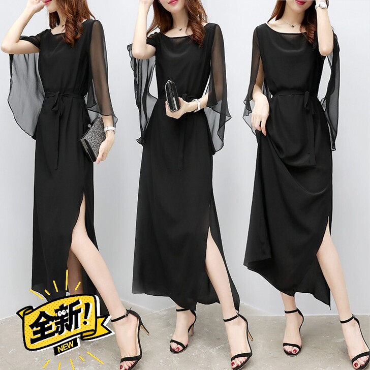 【清仓全新包邮】欧洲站气质名媛长裙夏季新款...