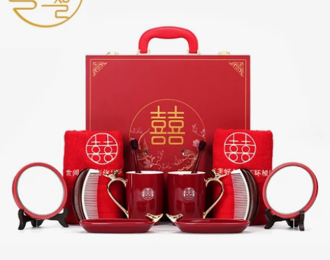 婚庆箱 箱子婚庆中式结婚高档陪嫁套装出嫁喜...