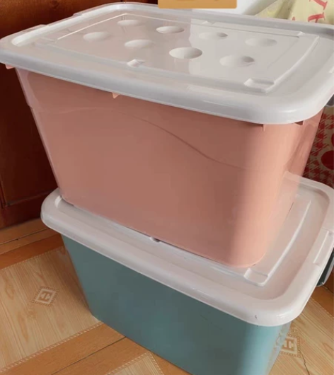 清仓价两个60#只要30元。塑料收纳箱特大...