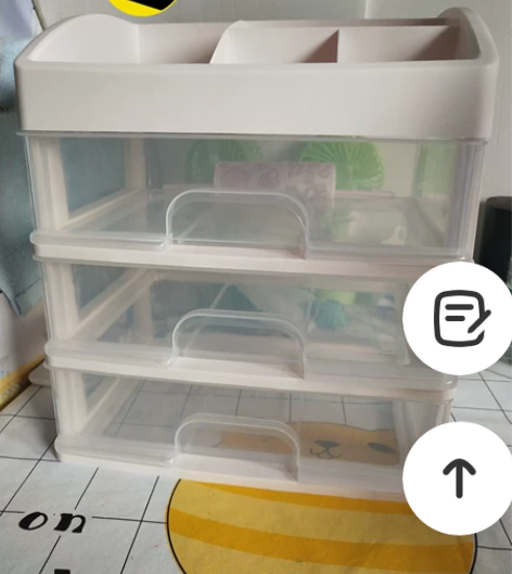 【全新包邮四层15.9元】桌面收纳盒抽屉式...