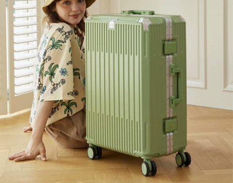 行李箱男生24寸万向轮铝框拉杆箱女20耐用...