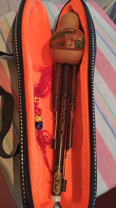 全新葫芦丝降B，买来就吹一次，太难学，一直...