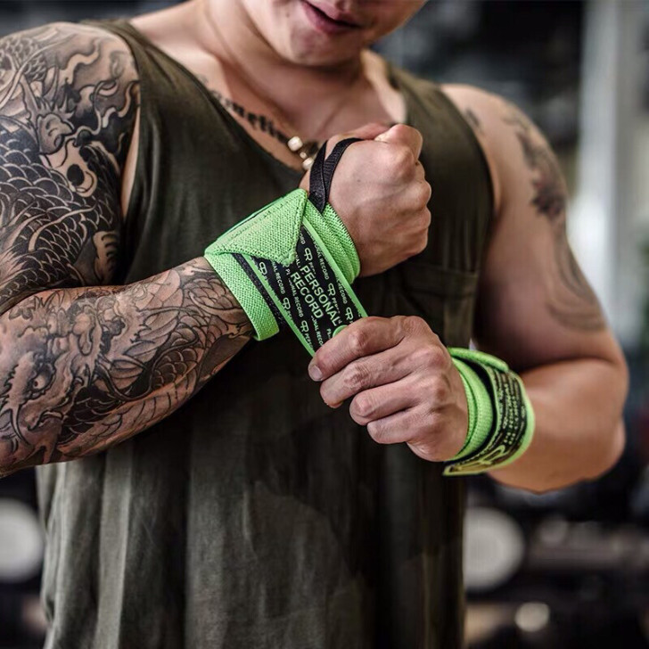 健身轮子哥护腕男士卧推专业运动防扭伤透气P...