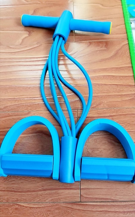 6管脚蹬器拉力器健身瑜伽男女开肩美背肩颈拉...