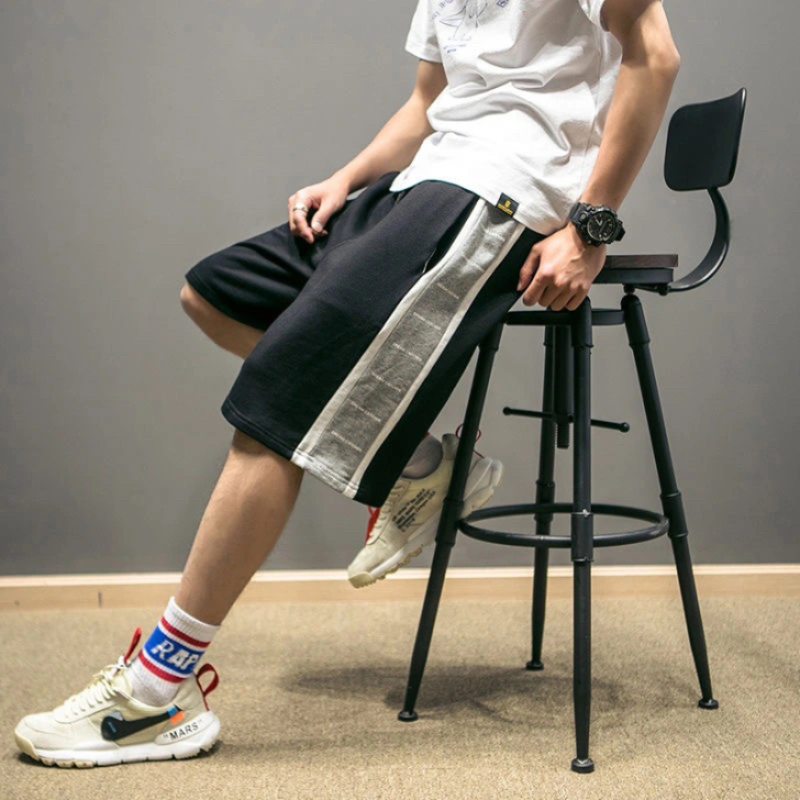 运动短裤男夏季外穿潮嘻哈宽松跑步裤子潮牌i...