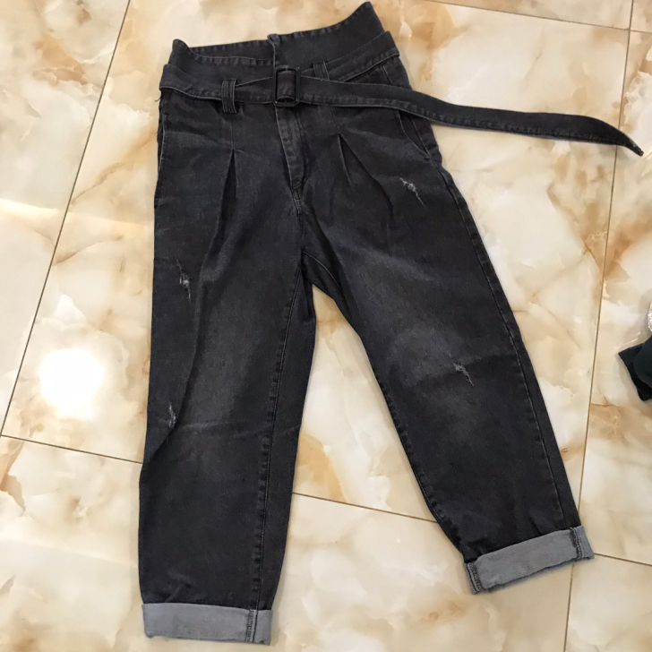 高腰牛仔裤，萝卜裤，110斤以内（任意两件...