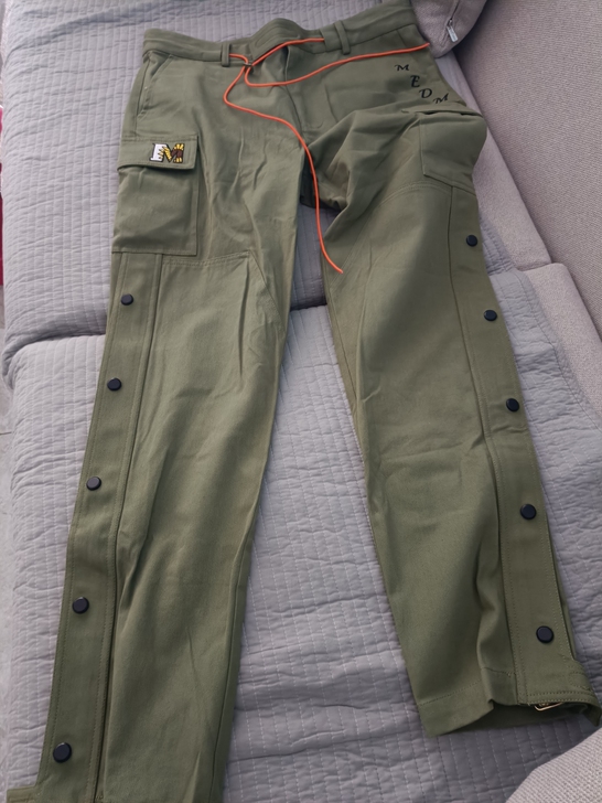 MEDM工装高街裤男潮牌秋冬工装蹴鞠长裤子