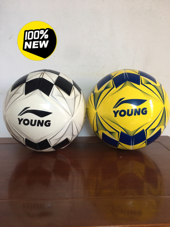 正品李宁机缝足球5号成人青少年训练比赛专用...