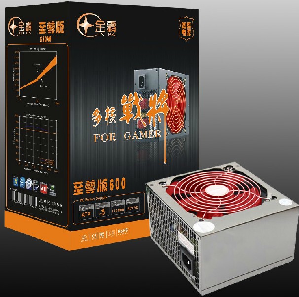 游戏霸王多核战将600W 金霸超静音 电脑...