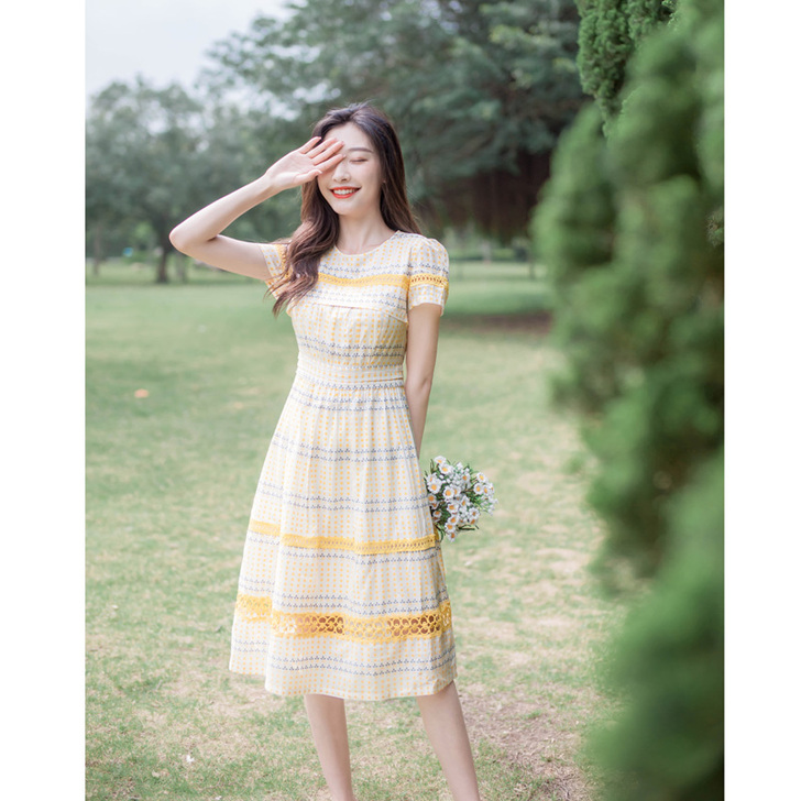 2019夏季新款流行裙子仙女超仙森系智熏裙...