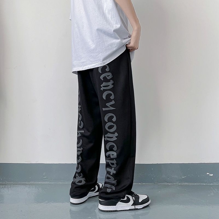 拖地裤子男秋季高街嘻哈休闲裤夏季薄款潮流运...