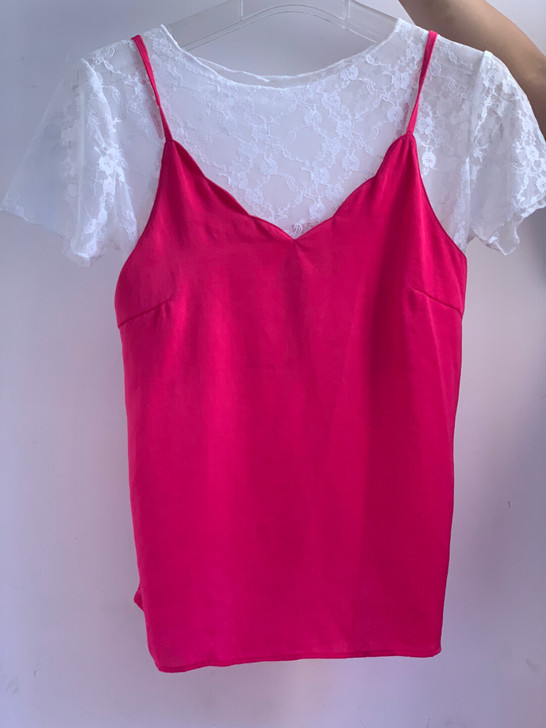 澳洲代购吊带背心蕾丝打底两件套