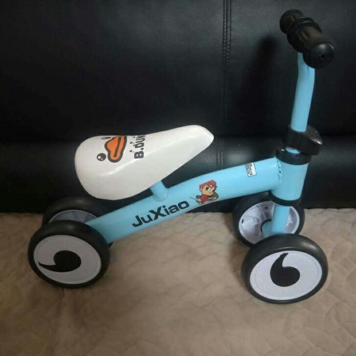 儿童平衡车四轮玩具车男女宝生日礼物可坐人溜...