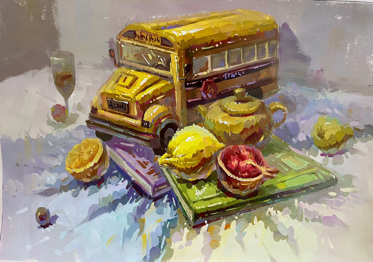 色彩 水粉画成品作品 精品画 色彩 水粉画...