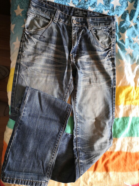 夏季低腰牛仔裤,腰围84,没怎么穿,裤子本...