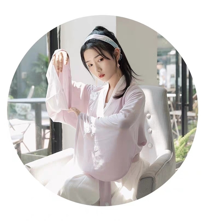急出！重回汉唐汉服女装容瑾清新淡雅宋制直领...