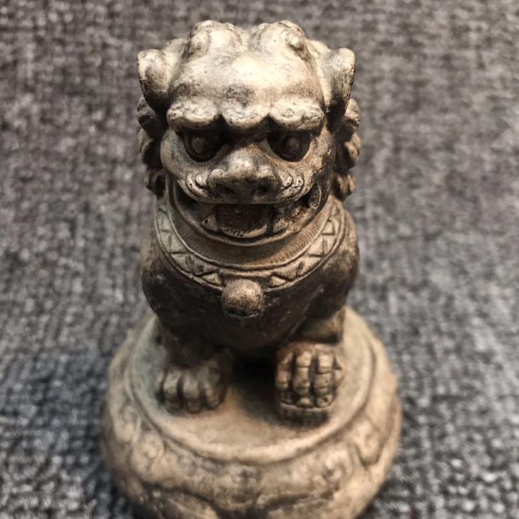 以前乡下收的石雕迷你造景家居复古装饰摆件实...