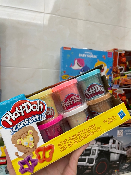 培乐多彩点彩泥六色装，全新正品未开封，材料...