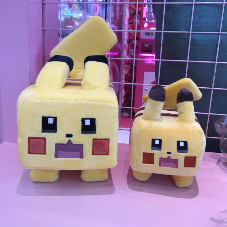 买大送小神奇宝贝梦可宝皮卡丘抱枕方形比卡超