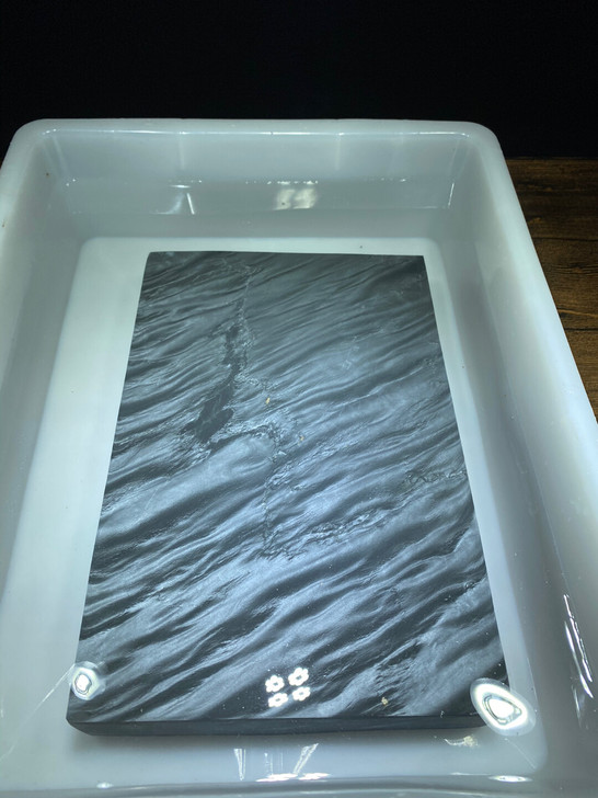 精品歙砚星子坑眉纹砚胚天然原石自然纹理。1...