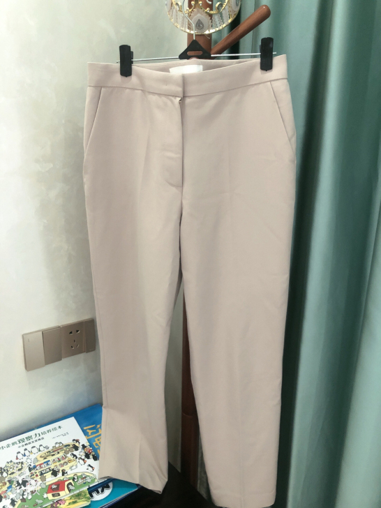 韩版东大门新款高腰修身显瘦休闲裤纯色百搭夏...