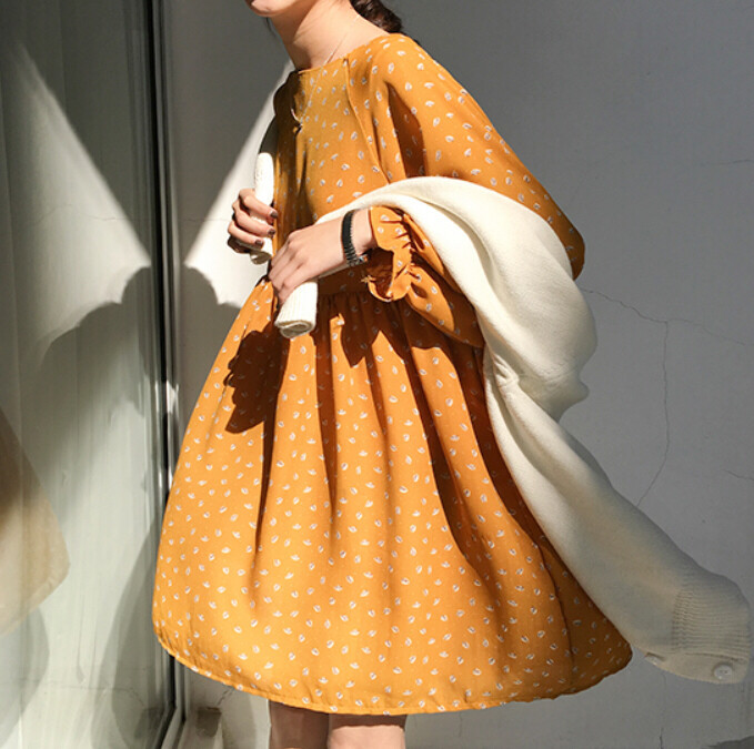 Sinbounboun自制 小众法式蕾丝裙...