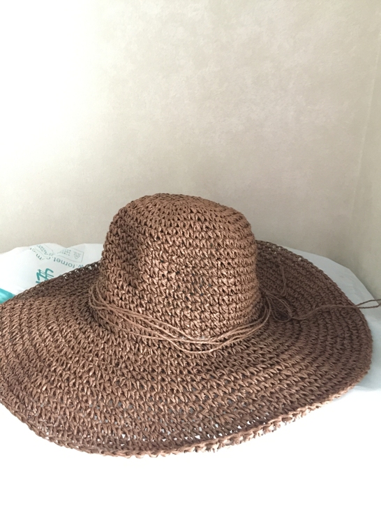 度假草帽遮阳帽 八成新