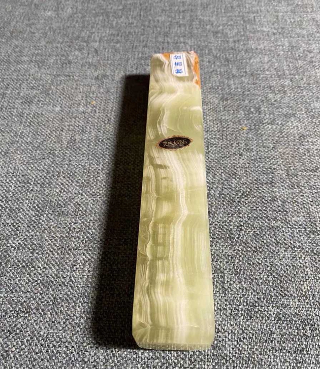 日本 回流 天然大理石 镇纸