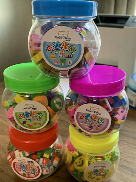 50个卡通橡皮小学生奖励小礼物幼儿园创意小...