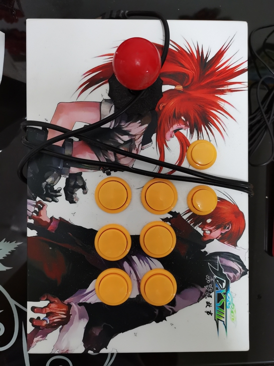 街机摇杆,格斗六键,二手成色如图。不包邮。