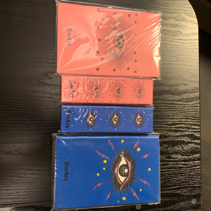 gucci笔记本铅笔套装。本子30欧元一本...