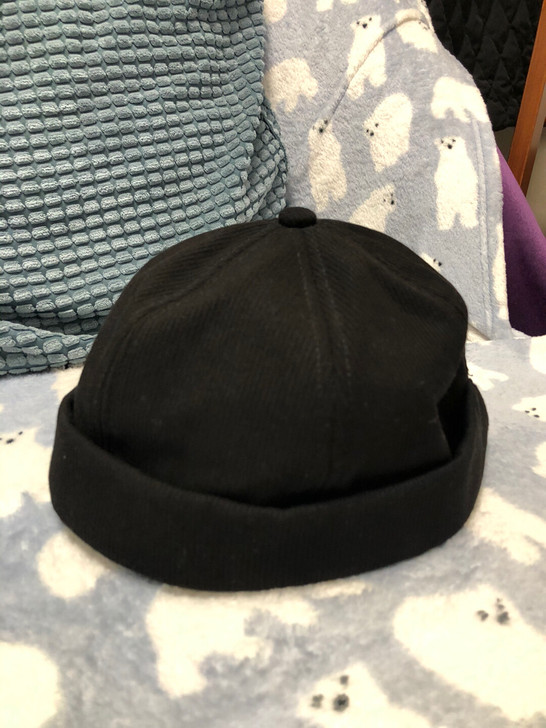 瓜皮帽 地主帽 黑色帽子