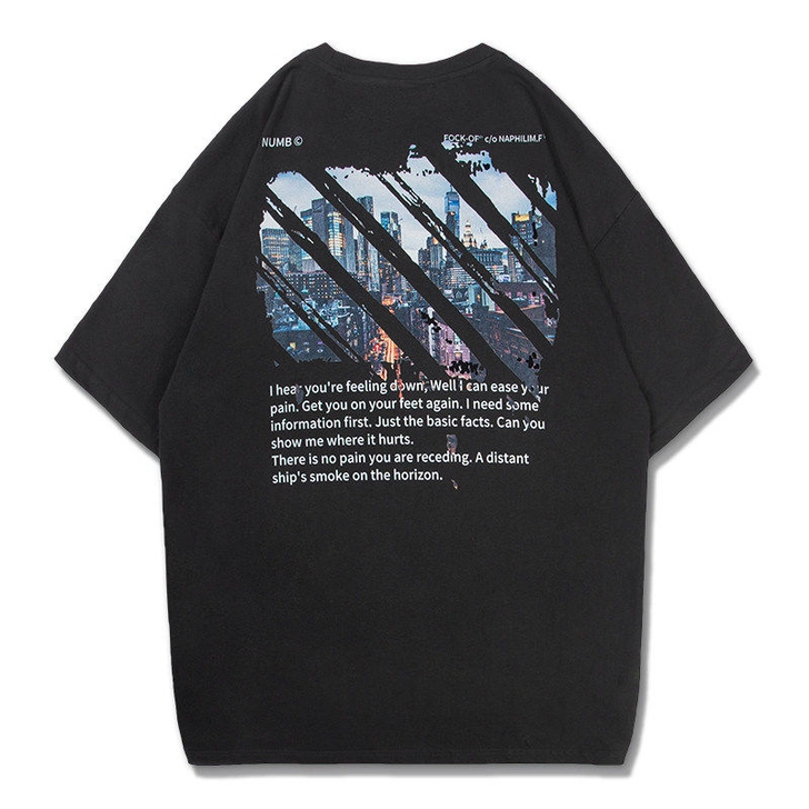 100%棉联名款男士短袖T恤潮牌潮流情侣装...