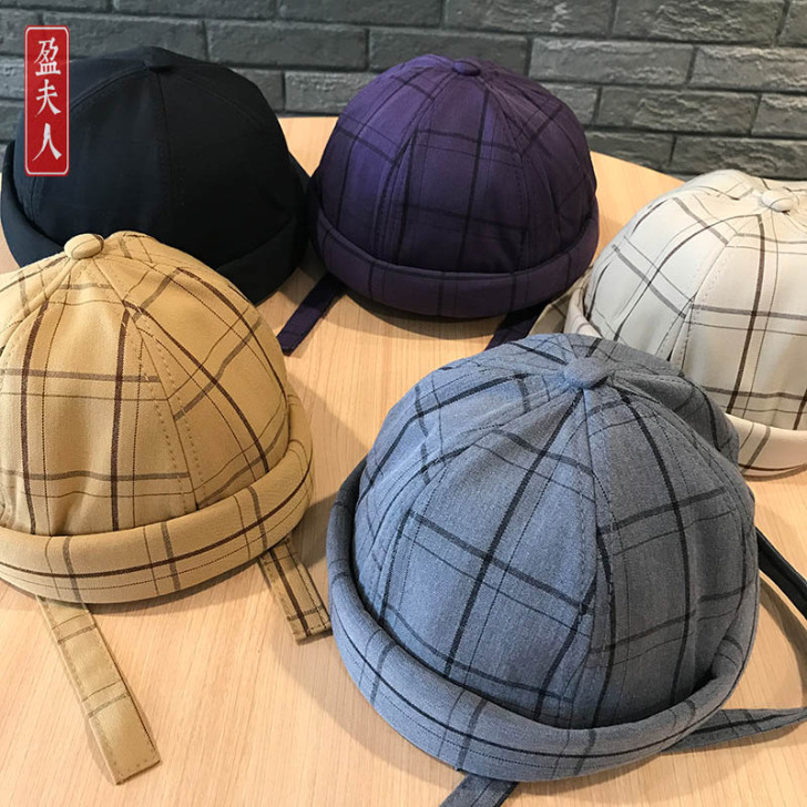 雅痞地主帽女瓜皮帽男潮复古水手帽痞子帽流氓...