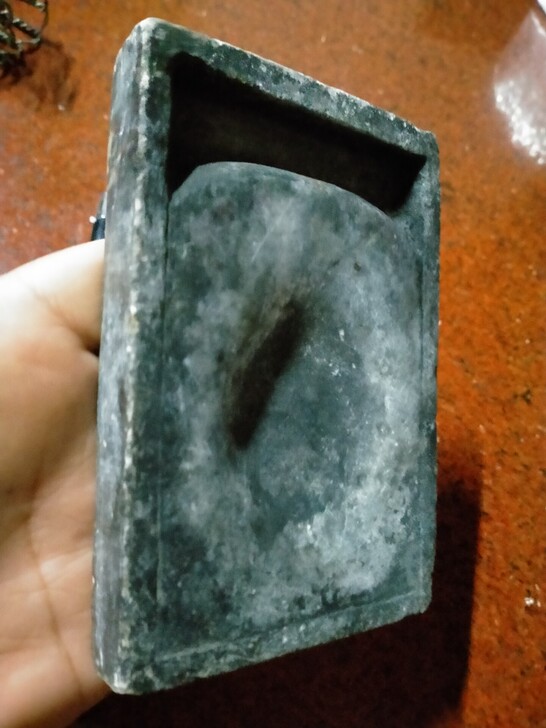 清代老砚台，端砚，纯石雕刻，包浆岁月痕迹，...